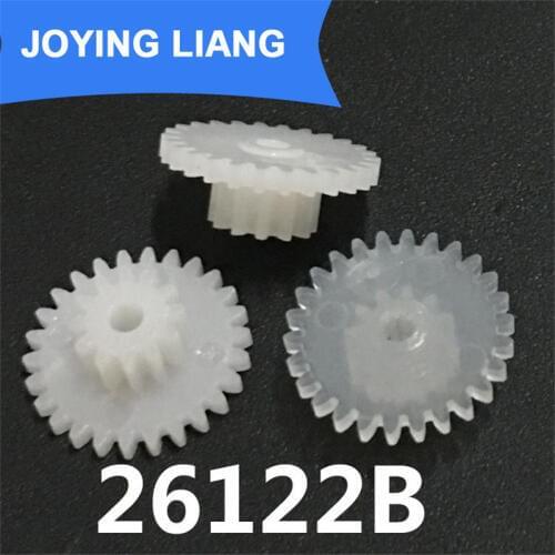 Sample 26122B 0.5M Gears Diameter 14mm 26 Teeth + 12 Teeth Two Layer Gear 2mm Hole DIY Parts Accessories