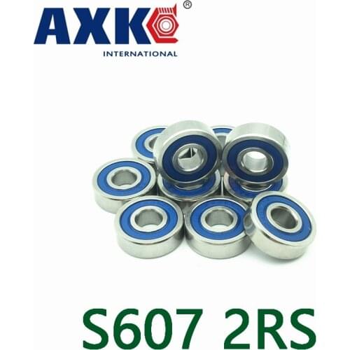 10pcs Free Shipping Sus440c Environmental Corrosion Resistant Stainless Steel Bearings (rubber Seal Cover) S607-2rs 7*19*6 Mm