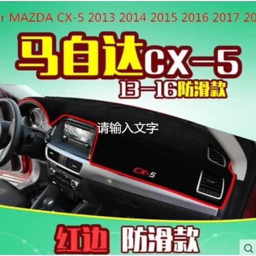 Car dashboard Avoid light pad Instrument platform desk cover Mats Carpets LHD For MAZDA CX-5 CX5 2013 2014 2015 2016 2017 2018