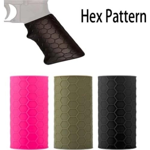 Anti Slip Covert Clutch Universal Tactical Airsoft Hunting Gun Rubber Cover Hand Grip Glove Sleeve For Glock Pistol Handle