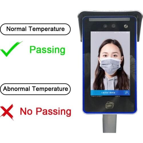 Face Recognition and Temperature Indicator HD Camera Thermal Infrared Human Body Temperature Detect Access Control