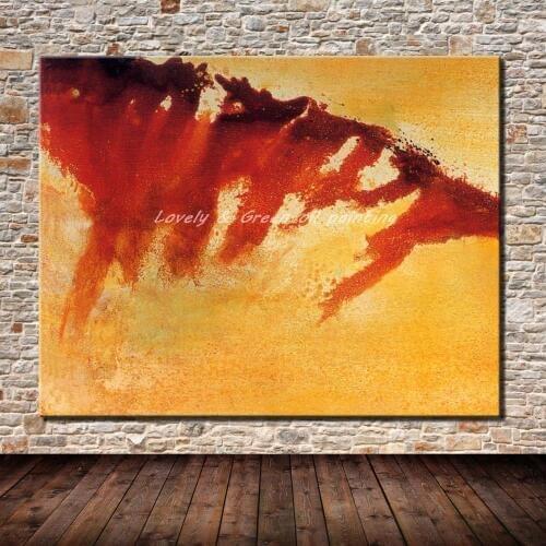 Mintura Hand Painted Modern Abstract Oil Painting On Canvas Wall Art Picture For Wall Decoration Office Home Decor No Frame Gift