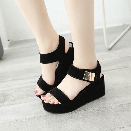 New Summer Sandals Female Sponge Cake with Thick Bottom Wedge Womens Roman Sandals Platform Woman Sandles Sandalia Feminina
