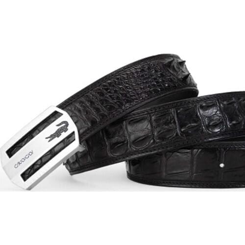 Sanpijiang Thailand crocodile Bone skin The belt male business No stitching true crocodile men belt