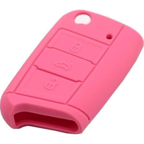 Remote Key Silicone Skin (Pink) For Volkswagen For VW Golf MK7