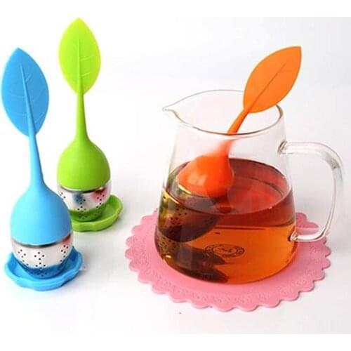 Leaf shape Tea Infuser Spice Filter Tea Bags Stainless Steel Teaware Fancy Tea Sieve Herbal Tool Accessories Teapot Tea Strainer