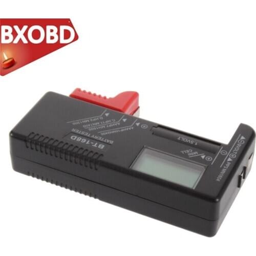 BT-168 Digital Battery Tester LCD Display Battery Capacity Tester Digital Battery Capacity Check Power Level for 1.5V 9V BT-168D