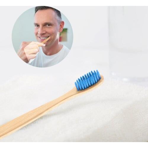 Wooden Handle Toothbrush Travel Biodegradable Outdoor Supplies Portable Tools Cleaning Soft Bristles Bamboo Toothbrush