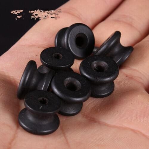 10pcs Acoustic Guitar Ebony Strap Knobs H-13