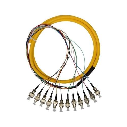 12 Strand 9/125 Fiber Optic Pigtail 1.5m FC/UPC Single Mode PLC Splitter FC UPC, High adaptability Free shipping