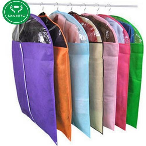 3pcs/lot Dust thickened woven suits coats dust bag transparent clothing dust cover new pouch cover clothes storage