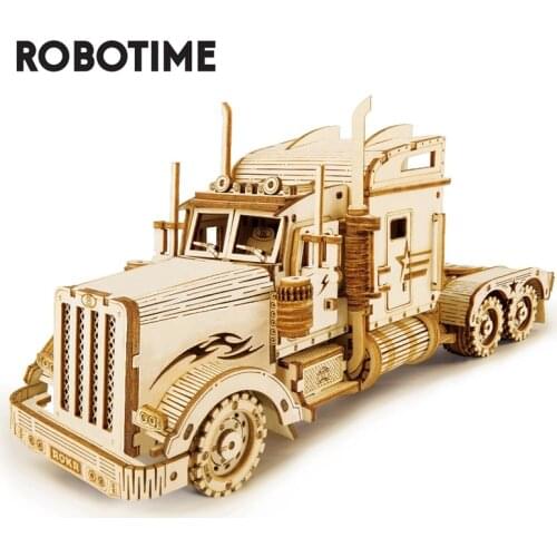Robotime 3D Wooden Puzzle Toys Scale Model Vehicle Building Kits for Teens