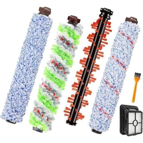 4 Pcs Brushes Roller,1 Filters,1 Cleaning Brush,for Bissell CrossWave 1866 1785 2052 1713 2225 Vacuum Cleaner