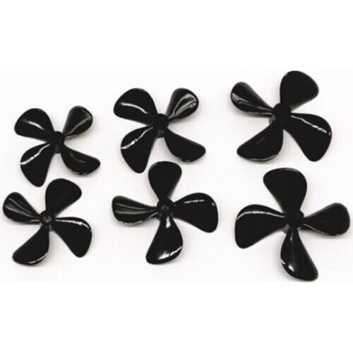 5PCS slurry +5PCS pulp New 4mm RC Boat Four Blades Paddle Positive & Reverse Boat Propeller High Strength Screw D50/ 55/60mm