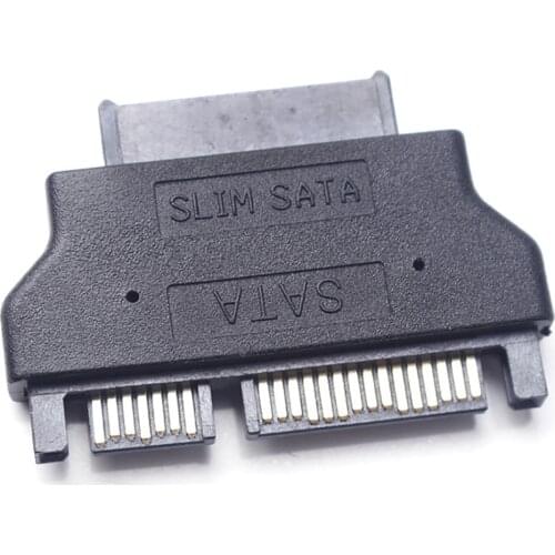 Slimline SATA Adapter Serial ATA 7+15 22pin Male To Slim 7+6 13pin Female Adapter For Desktop Laptop HDD CD-ROM Hard Disk Drive