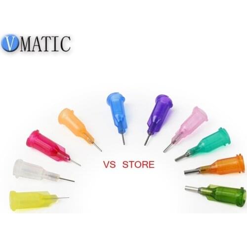 Free Shipping 0.25'' Tube Length Te Premier Dispensing Needles Tips 1/4 Inch Glue Dispenser Needle