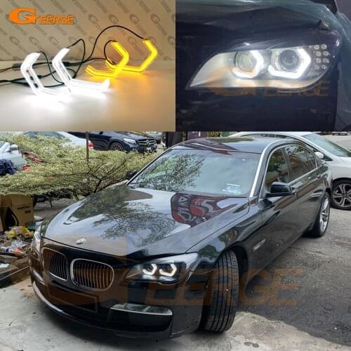 For BMW F01 F02 F03 F04 730d 740d 740i 750i 760i pre facelift Ultra Bright Concept M4 Iconic Style LED Angel Eyes Day light