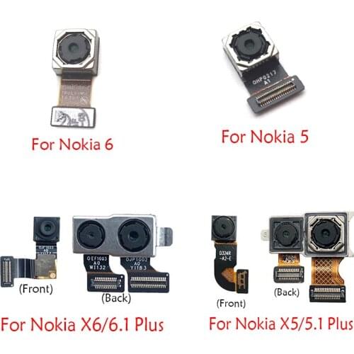 Front Camera Flex With Back Rear Camera Module Flex Cable For Nokia 5 6 7 6.1 7.1 / 5.1 Plus X5 / 6.1 Plus X6
