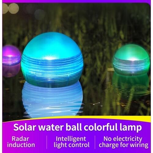 JeeYee Brand Colorful LED Solar Ball Light Floating Light Underwater Ball Lamp Outdoor Swimming Pool Decorative Lamp Solar Power