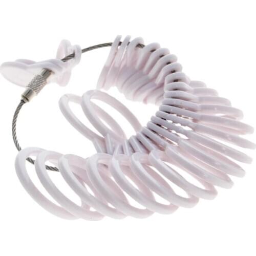 Utoolmart 1pcs Hot Ring Ruler Zinc Alloy Plastic Mido Ring Range 1-13/1-33mm Various Colors Plastic Rod Mido Ring Measuring Tool