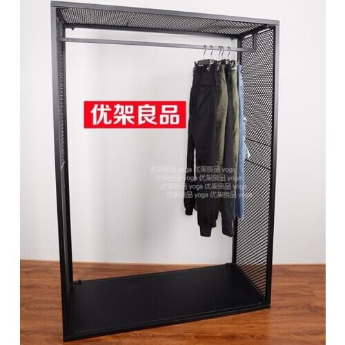 Clothing shop, clothes rack, display rack, iron net, clothing rack, hanger, landing rack, home shelf, clothes rack