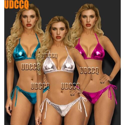 Lingerie sexy hot erotic PVC patent leather Babydoll Underwear Chemises Catsuit Negligees Costumes pole dancing Set bikini