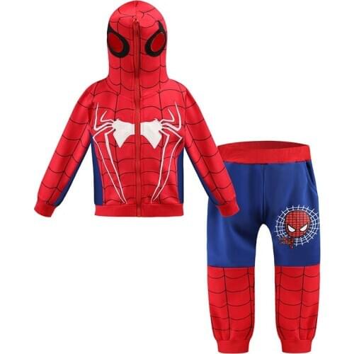 New Children Clothing Autumn Winter Superhero Toddler Boys Clothes Sets Halloween Costume Kids Clothes For Boys Sport Suit