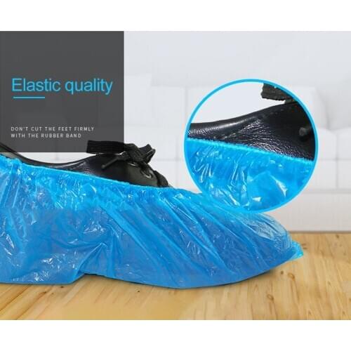 Disposable Plastic Shoe Covers Outdoor Rainy Day Waterproof Anti Dust Shoe Protected Tool Thickened Overshoes Safety Protection