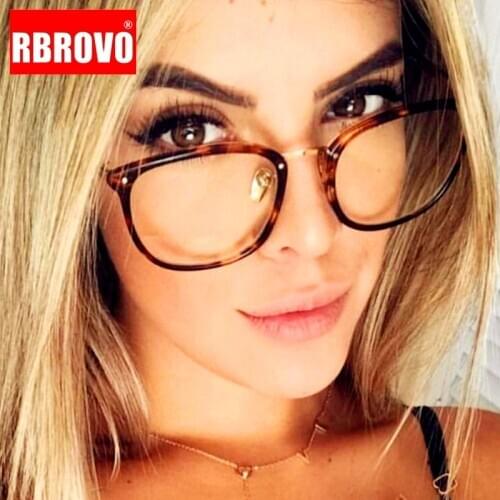 RBROVO Oval Glasses Frame Women Retro Myopia Eyeglasses Frame Clear Lens Glasses Frame for Women/Men Optical Spectacle Frames