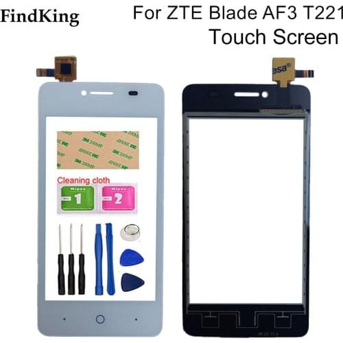 4.0" Mobile Touch Screen Panel For ZTE Blade AF3 T221 A5 Pro Touch Screen Digitizer Sensor Panel Front Glass Tools Adhesive
