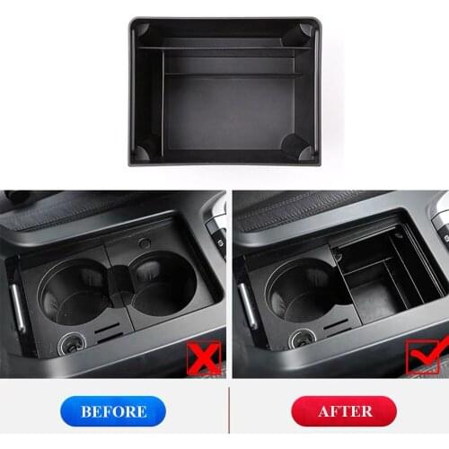JEAZEA Plastic Central Cup Holder Multifunction Storage Box Phone Tray Accessory For Land Rover Discovery Sport 2015 2016 - 2018