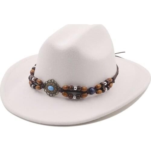 Simple British Style winter wool solid Classic fedoras cap men women panama jazz hat Wide Brim Big Fedoras