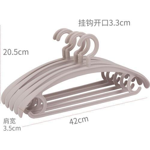 Sainwin 10pcs/lot Household Non-Skid Traceless Hangers/Multifunctional Thickened Clothes Hangers/Plastic Hangers