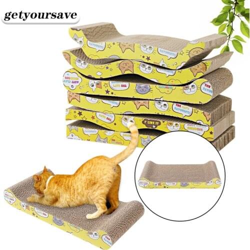 Cat Scraper Wearable Toy Cat Scratcher Cardboard Scraper for Cats Katten Scratch Board Scratching Post Claw Grinder Pet Products