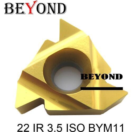 BEYOND 22 IR 3.5/4.0/4.5/5.0/5.5/6.0 ISO BYM11 carbide inserts for lathe turning tools threading blade SNR SEL SNR0025 0020 cnc