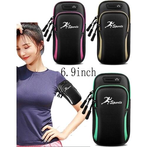 Universal 6.9" Running Armband Phone Case Holder High Quality Phone Bag Jogging Fitness Gym Wrist Arm Band For IPhone Samsung