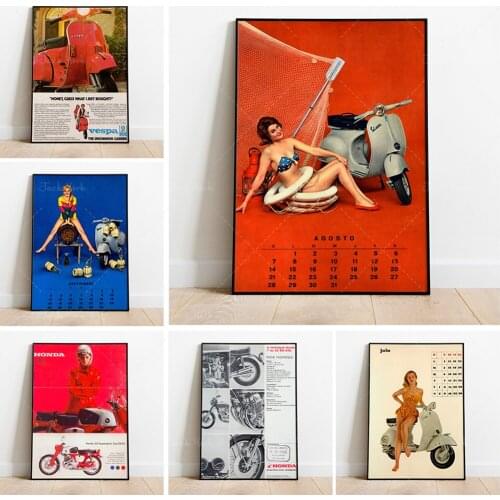 Honda vintage poster, Honda Motorcycle print / Motorbike poster / Motorcycle Wall art. Cafe racer Honda Poster