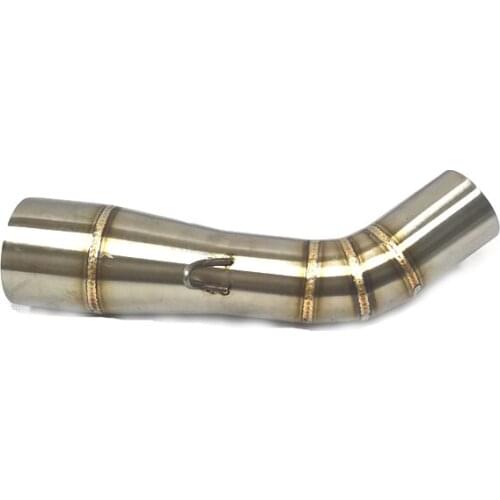 Slip On Motorcycle Exhaust Middle Link Pipe Stainless Steel Exhaust System For Benelli Leoncino 250 TRK251 All Years