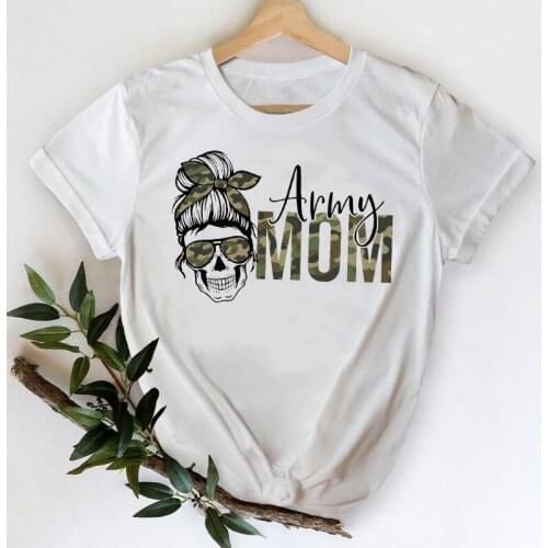 T-shirts Women 2021 Skull Funny Fashion Cute Mama Mom Mother Love 90s Clothes Stylish Tshirt Top Lady Print 2021 Tee T-Shirt