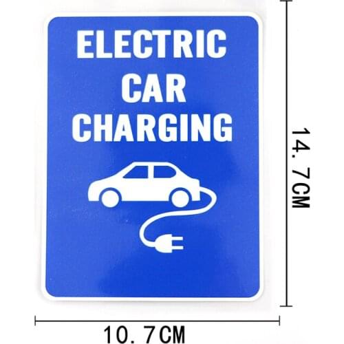 10.7*14.7cm 1 Pcs Caution Electric Vehicle Car Charging Decal PVC Car Sticker for BMW Stickers