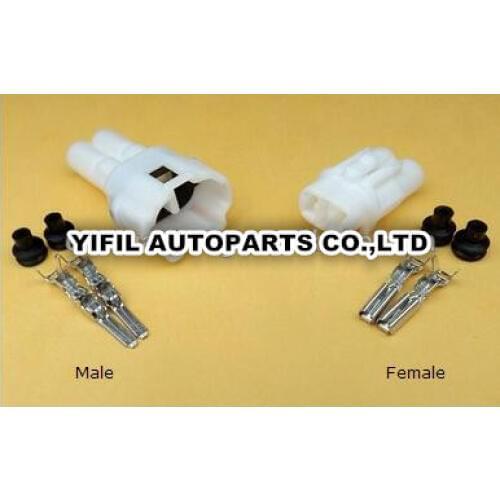 10sets/lot 2 Pin/Way MT .090 - 2.3mm Male and Female locking Connector For Honda Fit 6180-2321 6187-2311