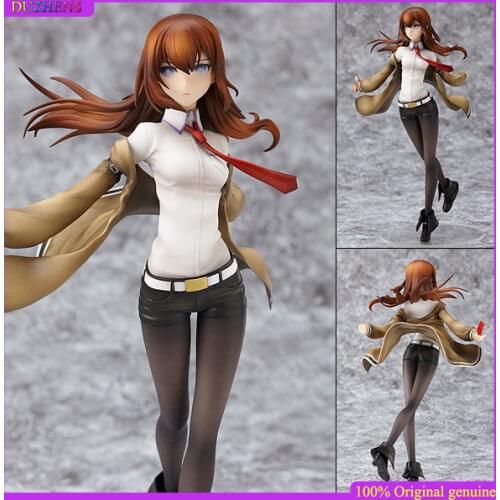 100% Original: Anime Steins;Gate Makise Kurisu 21cm PVC Action Figure Anime Figure Model Toys Figure Collection Doll Gift