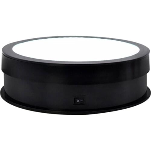 15/20cm Electric Turntable Display Stand LED Light Rotating Table Watch Jewelry