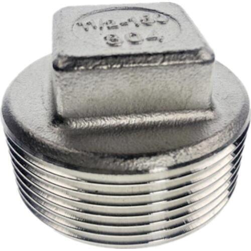 304 stainless steel bsp 1/4 Male screwed connection Plug End Cap Joint Pipe Connection connector Fittings