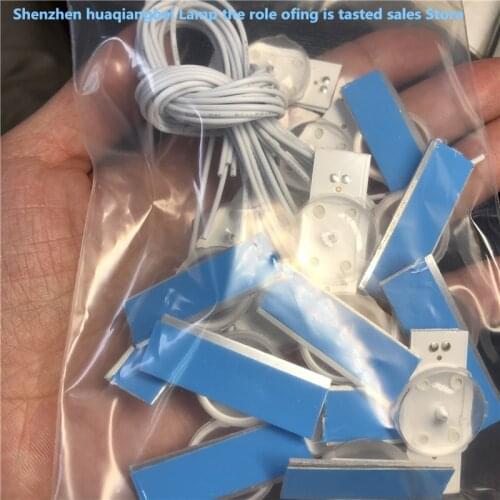 40PCS/Lot 100%NEW high quality 3V SMD Lamp Beads with Optical Lens Fliter for LED TV Repair 43UJ65_UHD_A/B LC43490060A