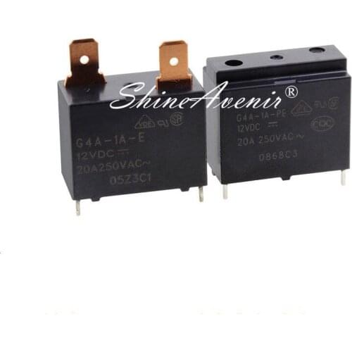 5pcs/lot Relay G4A-1A-E-12V G4A-1A-E-24V G4A-1A-PE-12V G4A-1A-PE-24V 4PIN G6S-2-5VDC G6S-2-12VDC 24VDC 5V 12V 24V 6PIN Original