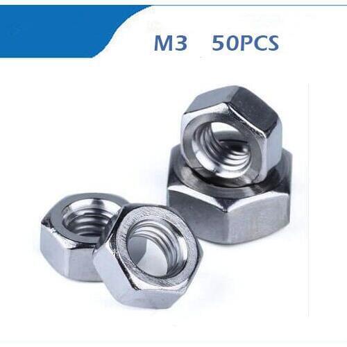 Free shipping 20Pcs DIN557 M3 M4 M5 M6 M8 M10 304 Stainless Steel Square Nut M3 M4 M5 M6 M8 M10
