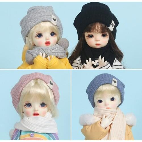 BJD 1/6 1/4 baby clothes scarf hat 1/6 Yosd baby Holala doll hat