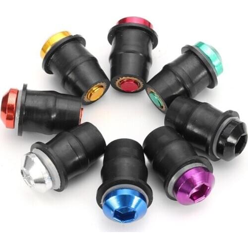 10Pcs/Set M5X15mm Motorcycle Windshield Windscreen Bolts Fairing Screw Nut Fastener For Honda Suzuki Yamaha Kawasaki BMW Benelli