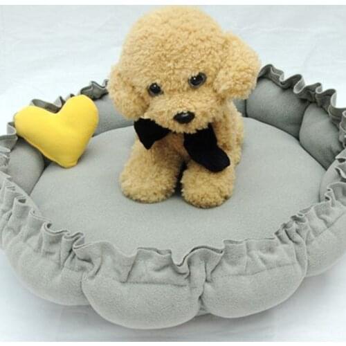 Pet Kennel Round Pumpkin Nest Adjustable PP Cotton Dog Bed Cat Kitten Sleeping Warm House Cushion